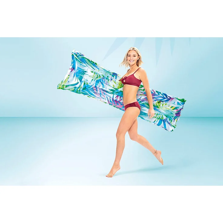 Intex 59720 Matratze Floral, Mehrfarbig, 183 x 69 cm - 1x Luftmatratze, zufällige Farbauswahl – Bild 4
