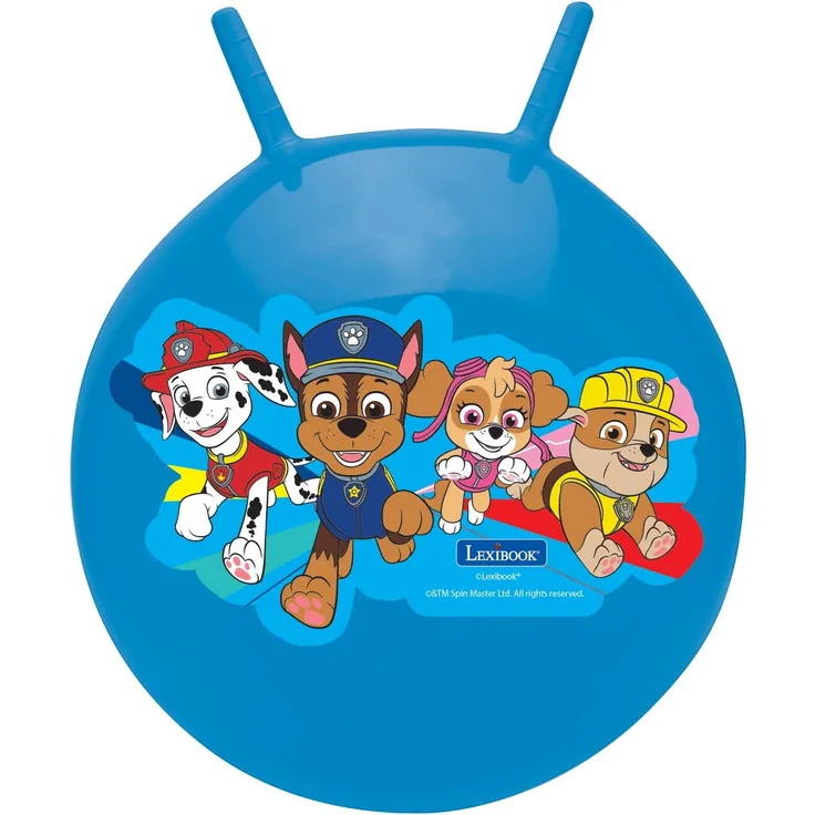 PAW Patrol Helfer auf Vier Pfoten Chase Aufblasbarer Hüpfball, Inbegriffenen manuellen Pumpe, Sicherer und widerstandsfähiger Kunststoff, Blau, BG040PA