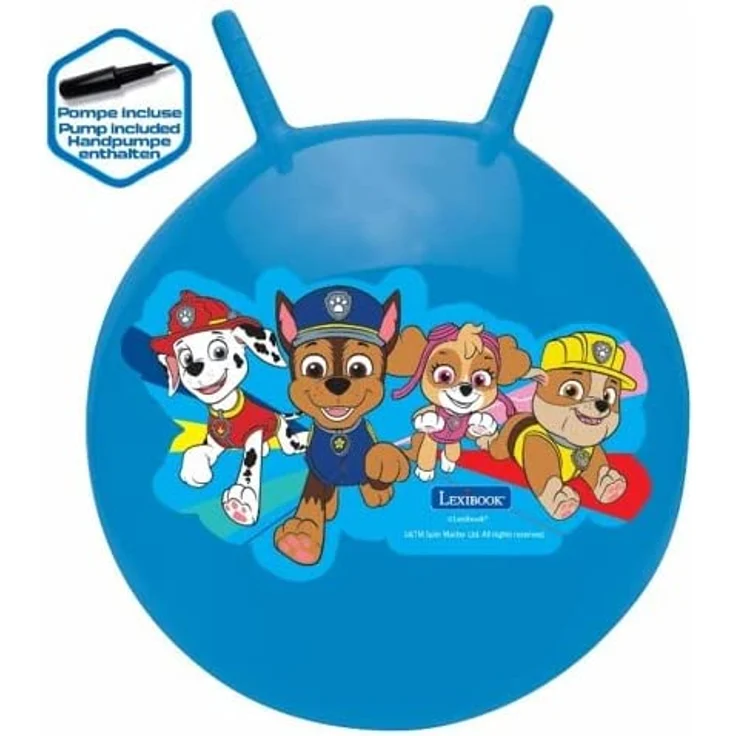 PAW Patrol Helfer auf Vier Pfoten Chase Aufblasbarer Hüpfball, Inbegriffenen manuellen Pumpe, Sicherer und widerstandsfähiger Kunststoff, Blau, BG040PA – Bild 8