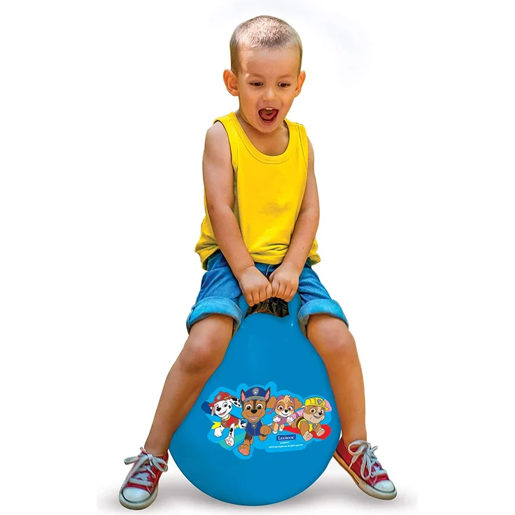 PAW Patrol Helfer auf Vier Pfoten Chase Aufblasbarer Hüpfball, Inbegriffenen manuellen Pumpe, Sicherer und widerstandsfähiger Kunststoff, Blau, BG040PA – Bild 4