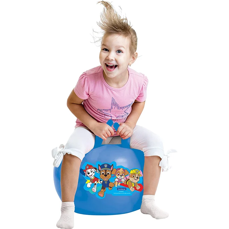 PAW Patrol Helfer auf Vier Pfoten Chase Aufblasbarer Hüpfball, Inbegriffenen manuellen Pumpe, Sicherer und widerstandsfähiger Kunststoff, Blau, BG040PA – Bild 6