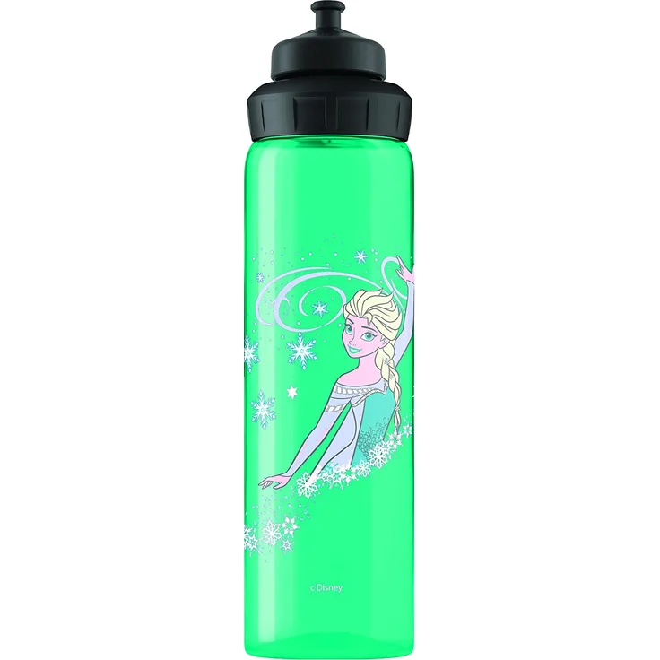 SIGG VIVA Eiskönigin Kinder Trinkflasche (0.75l), schadstofffreie Kinderflasche mit auslaufsicherem Deckel, schöne Wasserflasche für Kinder