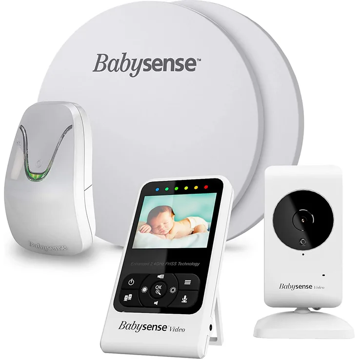BabySense Baby-Atembewegung und Videomonitor - Modelle: 7 + V24R- Bundle Pack - 2 in 1