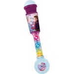 Lexibook MIC90FZ Disney Frozen Die Eiskönigin Aufleuchtendes Mikrofon für Kinder, musikalisches Spiel, integrierte Lautsprecher, lichteffekte, Audiokabel-Stecker, lila/blau