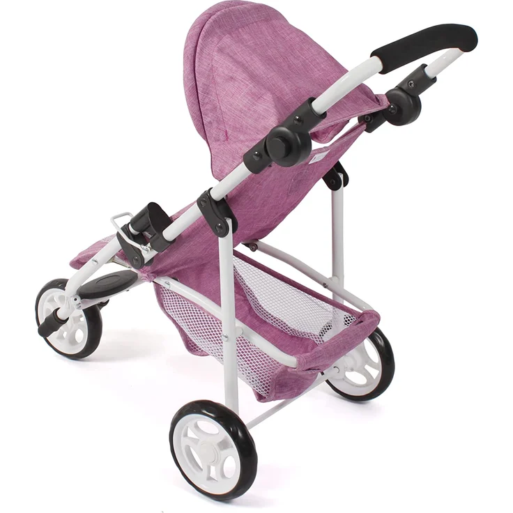 Puppenwagen Jogging-Buggy "LOLA" Jeans pink - Puppenbuggy – Bild 3