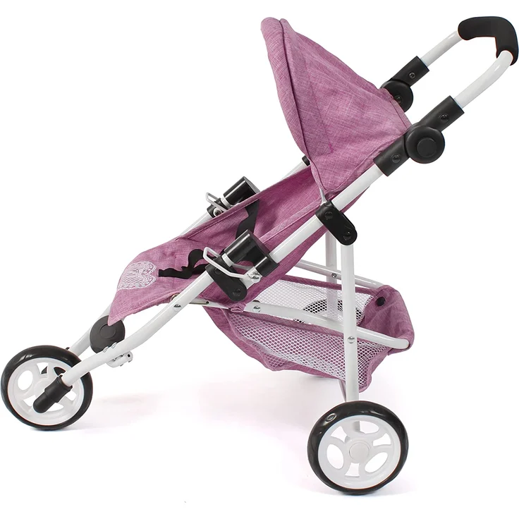 Puppenwagen Jogging-Buggy "LOLA" Jeans pink - Puppenbuggy – Bild 2