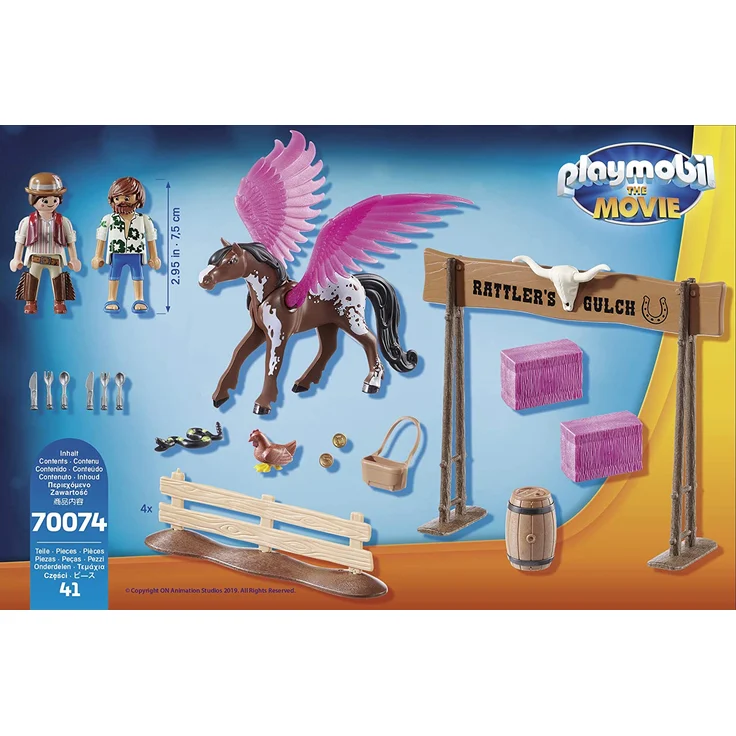 PLAYMOBIL:THE MOVIE 70074 Marla, Del und Pferd mit Flügeln, Ab 5 Jahren – Bild 4