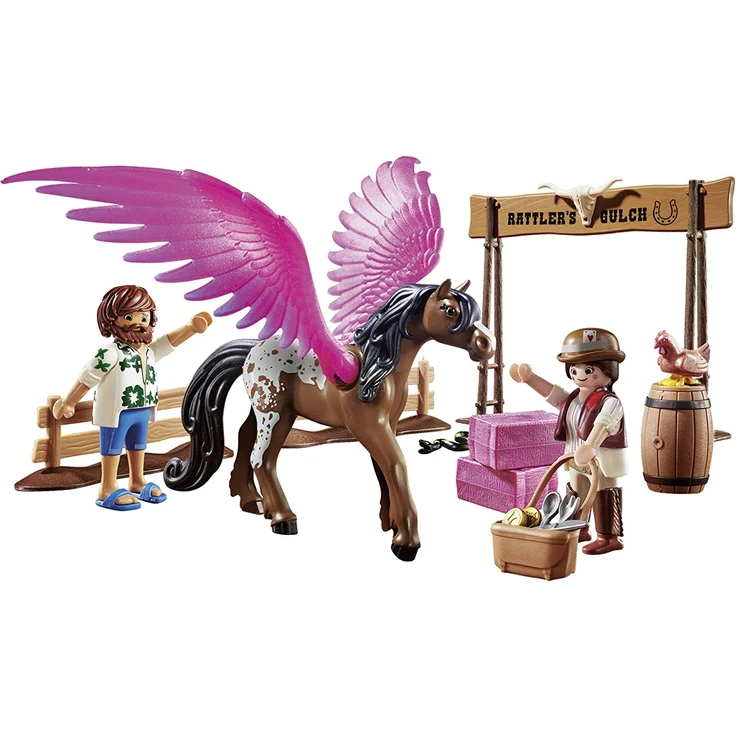 PLAYMOBIL:THE MOVIE 70074 Marla, Del und Pferd mit Flügeln, Ab 5 Jahren – Bild 2