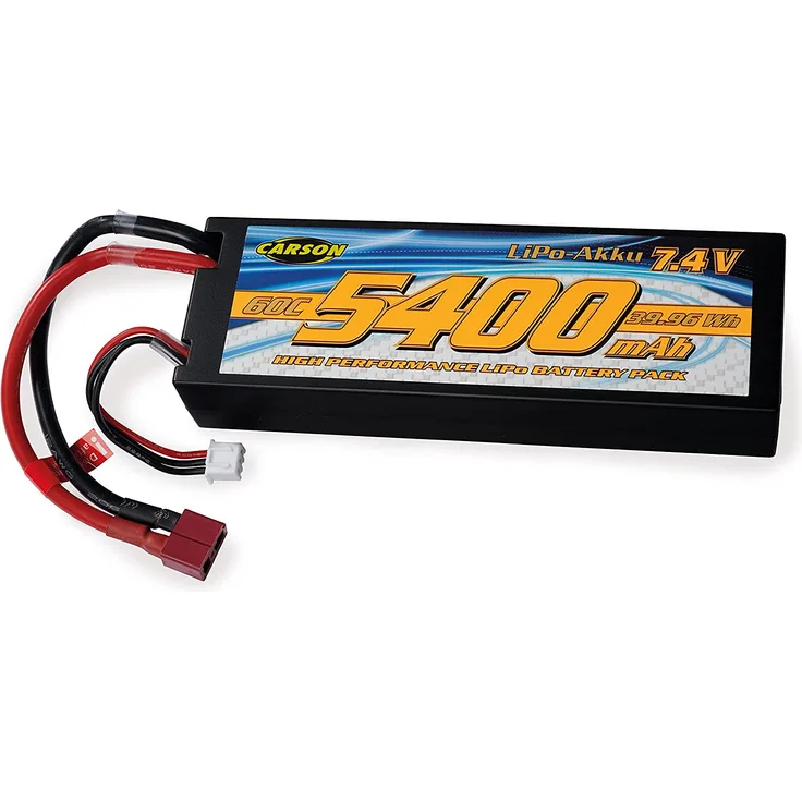 Carson 500608234 7,4V/5400mAh 60C LiPO Race Akku T-Pl. HC