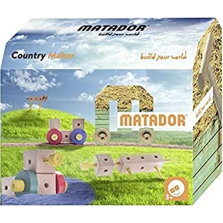 Matador 21510 Country Maker Baukasten 37-teilig Holz