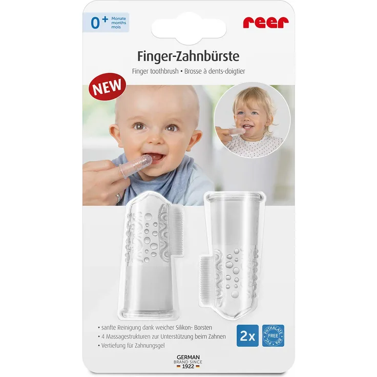 Reer -Finger-Zahnbürste Set - 2teilig