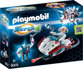 Playmobil SUPER4 Skyjet mit Dr X & Roboter 9003