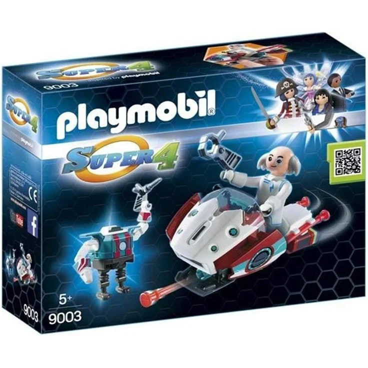 Playmobil SUPER4 Skyjet mit Dr X & Roboter 9003 – Bild 2