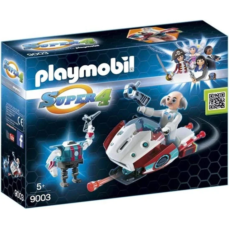 Playmobil SUPER4 Skyjet mit Dr X & Roboter 9003 – Bild 3