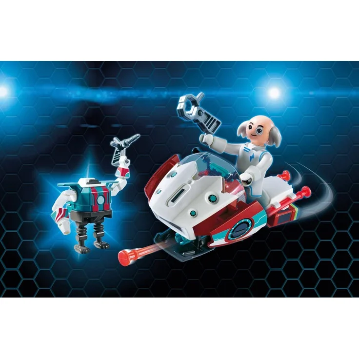 Playmobil SUPER4 Skyjet mit Dr X & Roboter 9003 – Bild 4