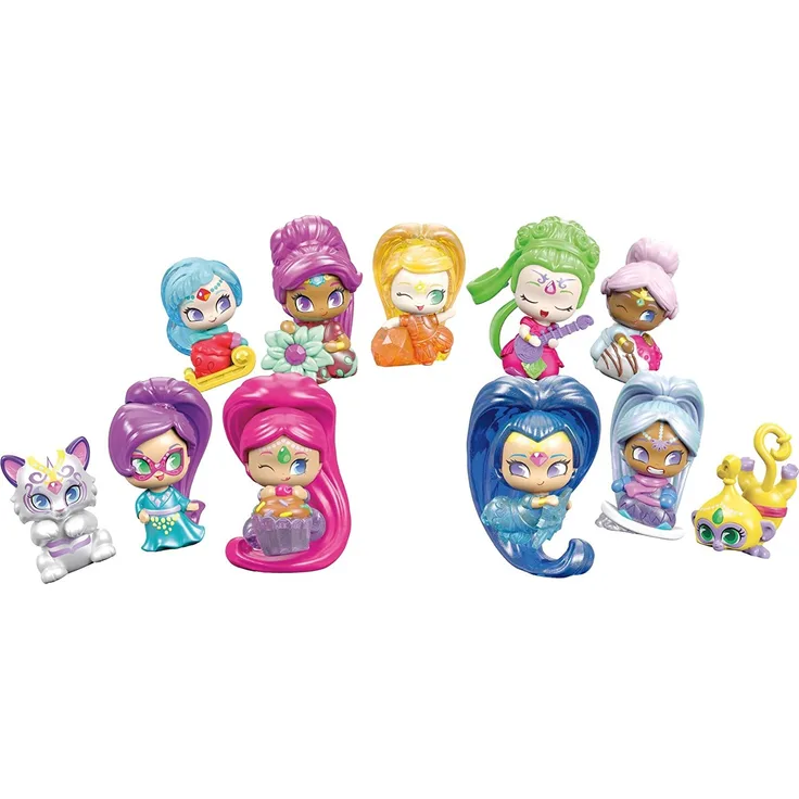 Mattel DTK47 - Shimmer und Shine Mini Dschinnis Überraschungsflaschen, sortiert