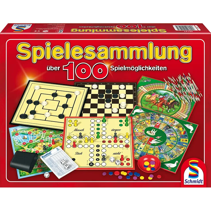 Schmidt Spiele - Spielesammlung, 100 Spielmöglichkeiten