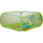Relaxdays Bällebad Baby, quadratischer Bällepool mit 50 Bällen, Popup-Bällebecken HxB 50x110cm, BPA frei, ab 6 M., bunt