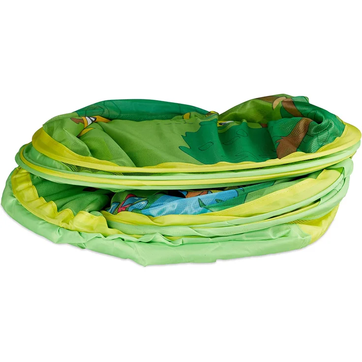 Relaxdays Bällebad Baby, quadratischer Bällepool mit 50 Bällen, Popup-Bällebecken HxB 50x110cm, BPA frei, ab 6 M., bunt – Bild 3