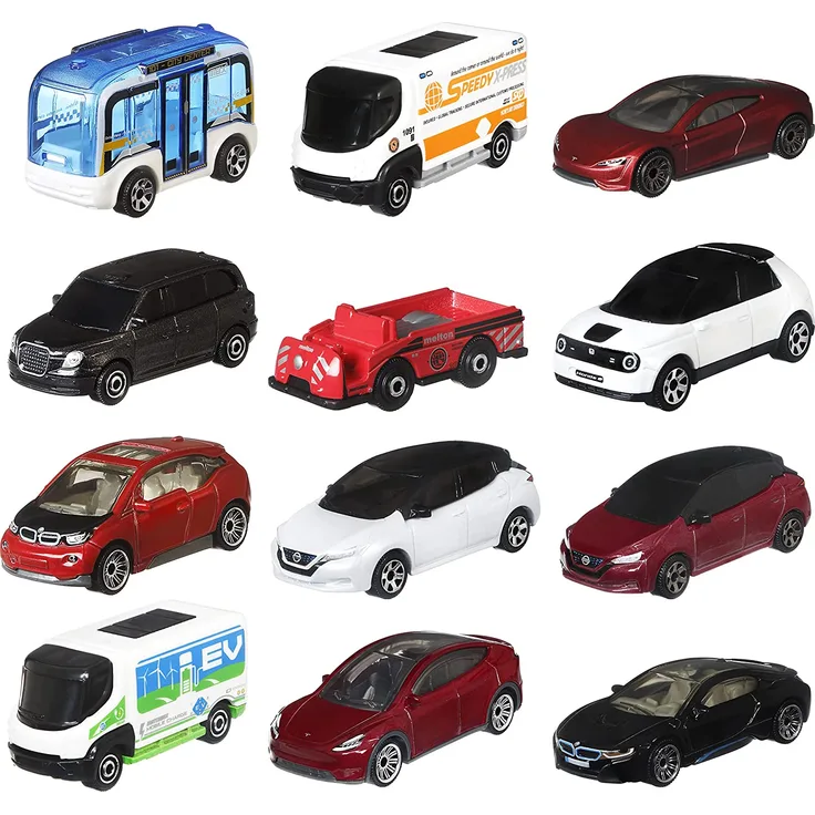 Mattel Matchbox Basic EV 12-Pack (SUSTAINABLE)
