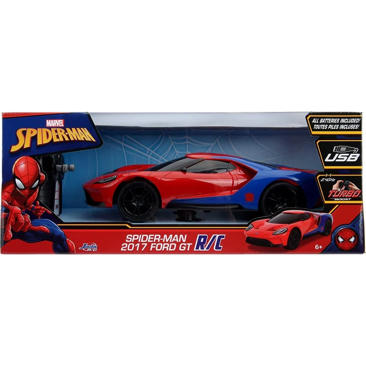Jada 253226002 Marvel Spider-Man RC 2017 Ford GT 1:16 – Bild 13