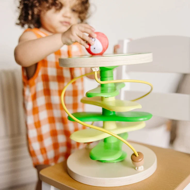 Melissa & Doug Rollables Baumhaus | Aktivitätsspielzeug für die frühe Entwicklung Jungen & Mädchen ab 1J. | Babyspielzeug aus Holz ab 12 Monaten | Ursache-Wirkung-Babyspielzeug mit sensorischen Bällen – Bild 8