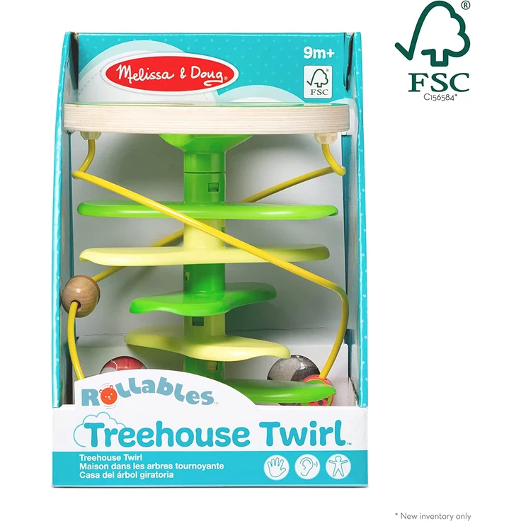 Melissa & Doug Rollables Baumhaus | Aktivitätsspielzeug für die frühe Entwicklung Jungen & Mädchen ab 1J. | Babyspielzeug aus Holz ab 12 Monaten | Ursache-Wirkung-Babyspielzeug mit sensorischen Bällen – Bild 6