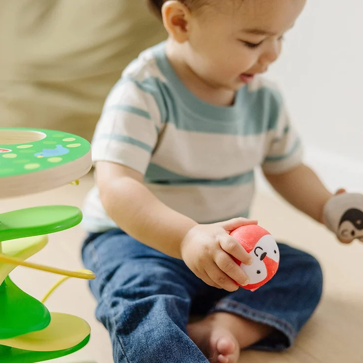 Melissa & Doug Rollables Baumhaus | Aktivitätsspielzeug für die frühe Entwicklung Jungen & Mädchen ab 1J. | Babyspielzeug aus Holz ab 12 Monaten | Ursache-Wirkung-Babyspielzeug mit sensorischen Bällen – Bild 7