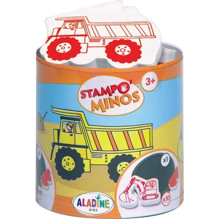 Aladine 3085127 - Stampo Minos Baustelle, 11-teilig – Bild 1