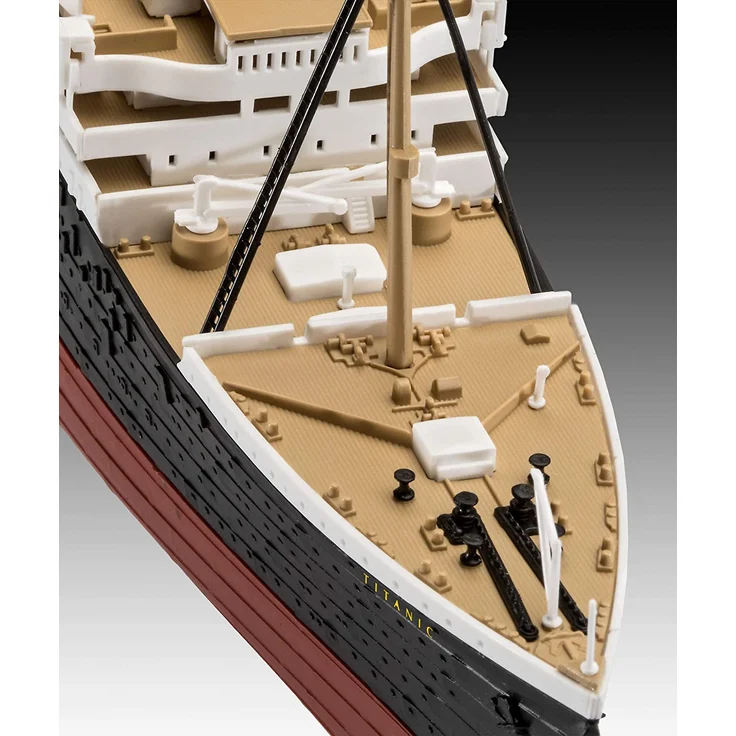 Revell 05498 RMS Titanic, Schiffsbausatz 10 Modellbausatz mit Easy-Click-System, farbige Bauteile, für Einsteiger, Mehrfarbig, 1:600/44,8 cm – Bild 4
