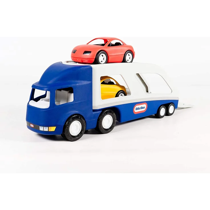 Little Tikes Großer Autotransporter - Großtransporter mit 2 Sportwagen - Stunden voller Spaß - für drinnen oder draußen – Bild 3