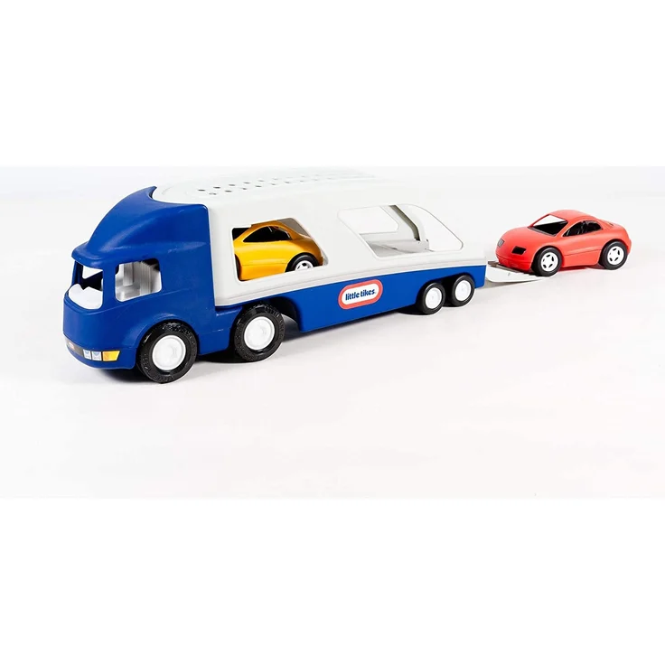 Little Tikes Großer Autotransporter - Großtransporter mit 2 Sportwagen - Stunden voller Spaß - für drinnen oder draußen – Bild 5
