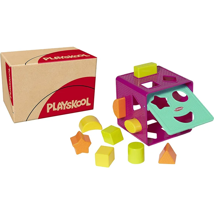 Playskool Förmchenwürfel Zuordnungsspielzeug mit 9 Formen für Kleinkinder ab 18 Monaten (Amazon Exclusive)
