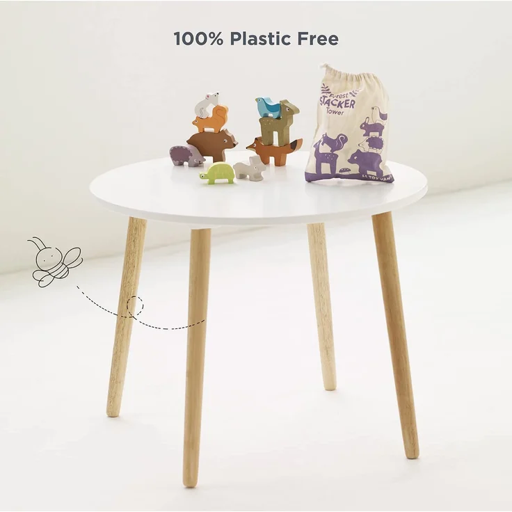 Le Toy Van PL087 Stapelspiel "Waldtiere" Holz – Bild 5