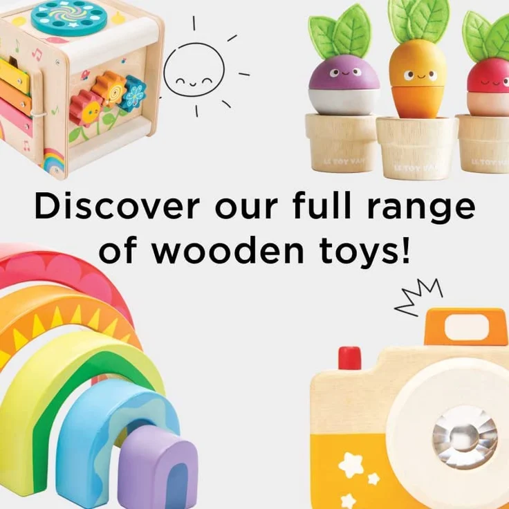 Le Toy Van PL087 Stapelspiel "Waldtiere" Holz – Bild 9