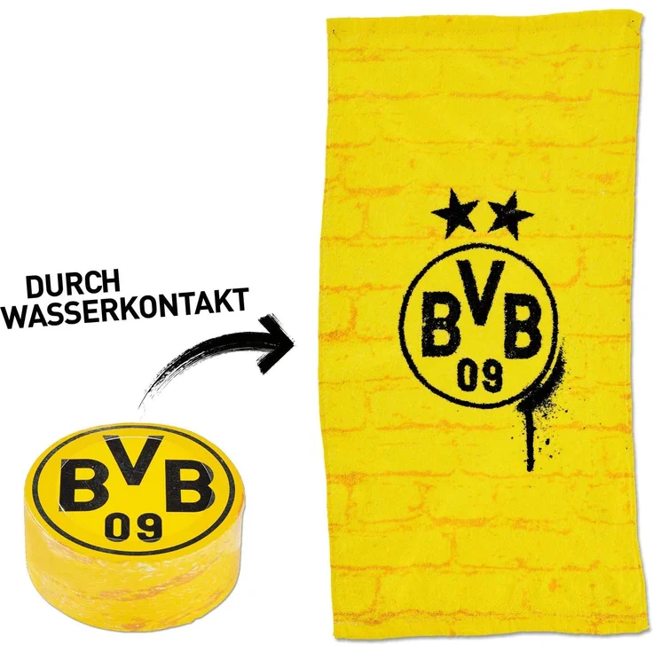Borussia Dortmund, BVB-Zauberhandtuch, Schwarz Gelb, 0 – Bild 2
