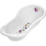 keeeper Hippo Ergonomische Babywanne, Ab 0 bis ca. 12 Monate, 100 cm, Wiktoria, Weiß