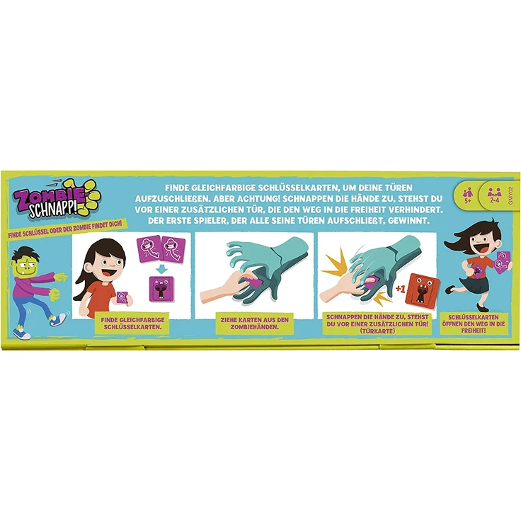 Mattel Games GMY02 - Zombie Schnapp! Lustiges Kinderspiel und Partyspiel für 2 bis 4 Spieler ab 5 Jahren, Deutsche Sprachversion – Bild 6