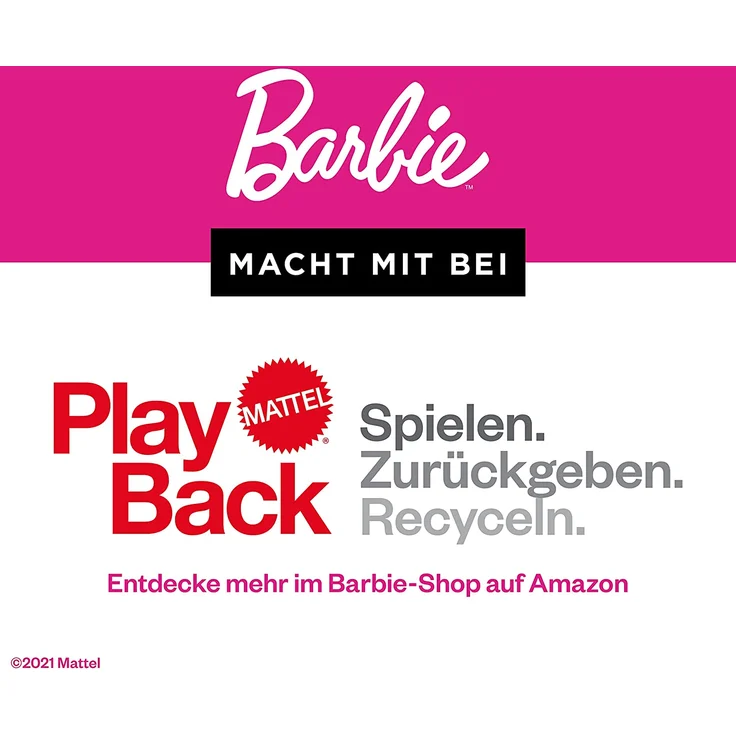 Barbie FXG57 'Malibu Haus' Puppenhaus, ab 3 Jahren, 60 cm breit, mit 25+ Zubehörteile – Bild 6