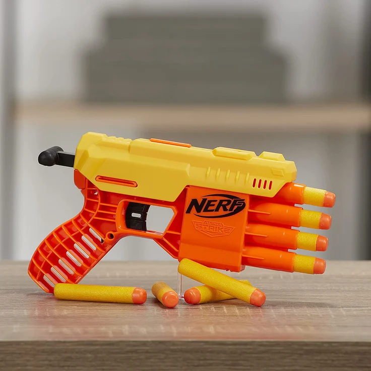 Fang QS-4 Nerf Alpha Strike Spielzeug-Blaster - inklusive zehn Nerf Elite Darts - für Kinder, Teenager, Erwachsene – Bild 4