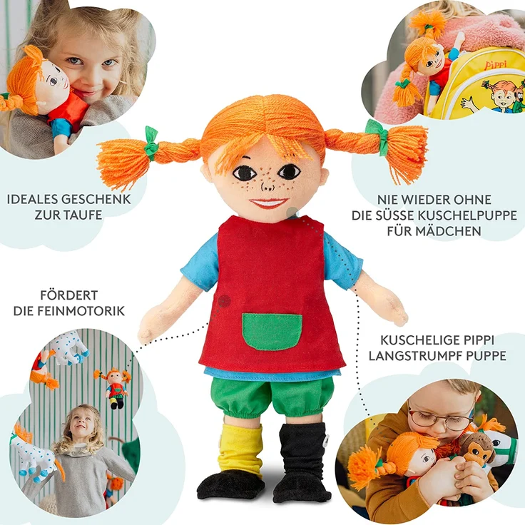 Pippi-Puppe 30 cm – Bild 2