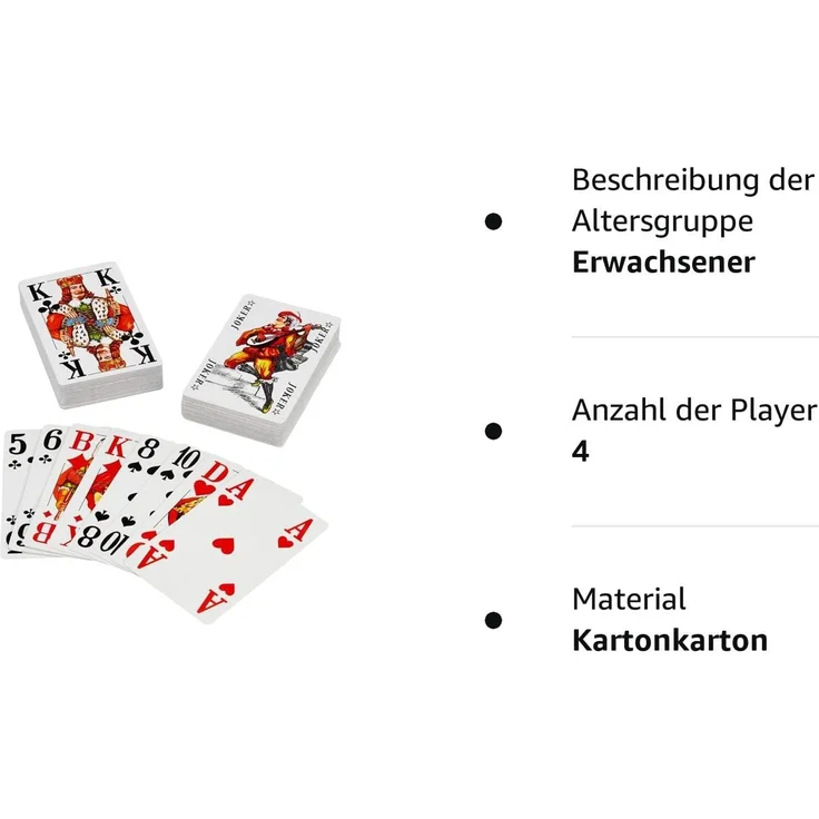 Senioren Romme Spielkarten 2 x 55 Blatt mit extra großen Ziffern und Buchstaben – Bild 2