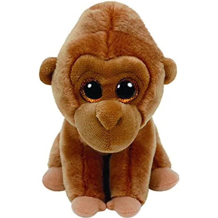 Carletto Ty 42123 - Monroe mit Glitzeraugen, Beanie Babies Gorilla, 15 cm
