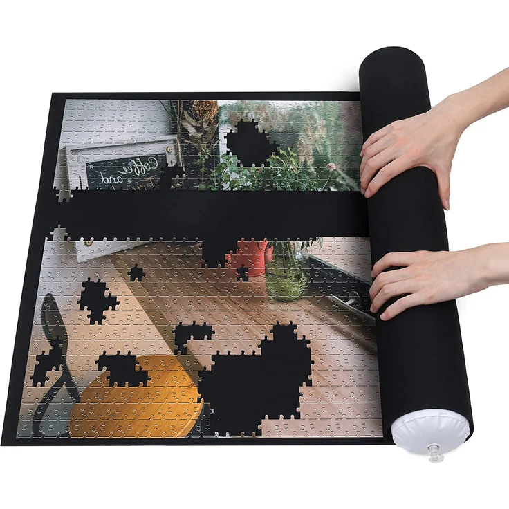 LAVIEVERT Puzzle-Rollenmatte / Puzzle-Aufbewahrung / Puzzle-Sparer / Puzzle-Speichersystem / Puzzleunterlage / Puzzlematte, umweltfreundliches Material, Puzzles bis zu 1500 Stück aufbewahren - Preisvergleich – Bild 2