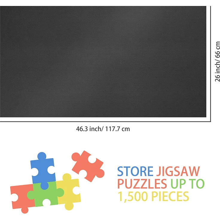 LAVIEVERT Puzzle-Rollenmatte / Puzzle-Aufbewahrung / Puzzle-Sparer / Puzzle-Speichersystem / Puzzleunterlage / Puzzlematte, umweltfreundliches Material, Puzzles bis zu 1500 Stück aufbewahren - Preisvergleich – Bild 5