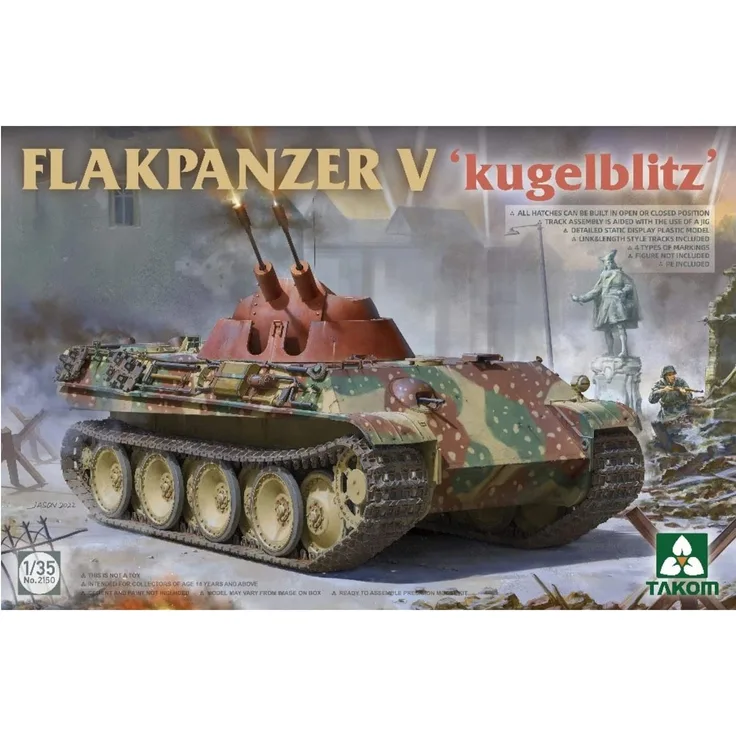 Takom 2150 Flakpanzer V - Kugelblitz - 1:35 - Bausatz - Neu - OVP