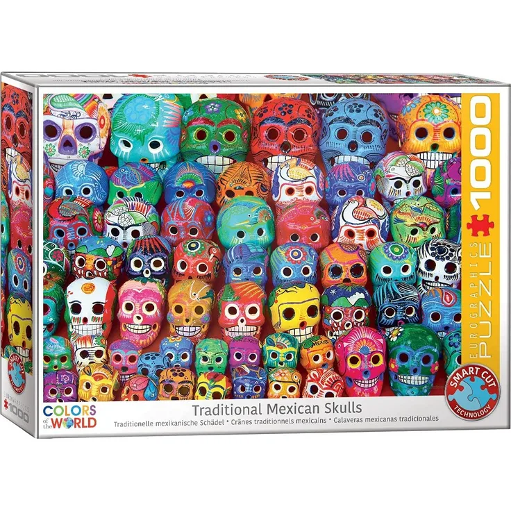 EuroGraphics 6000–5316 Traditionelle Mexikanische Skulls 1000 Teile Puzzle