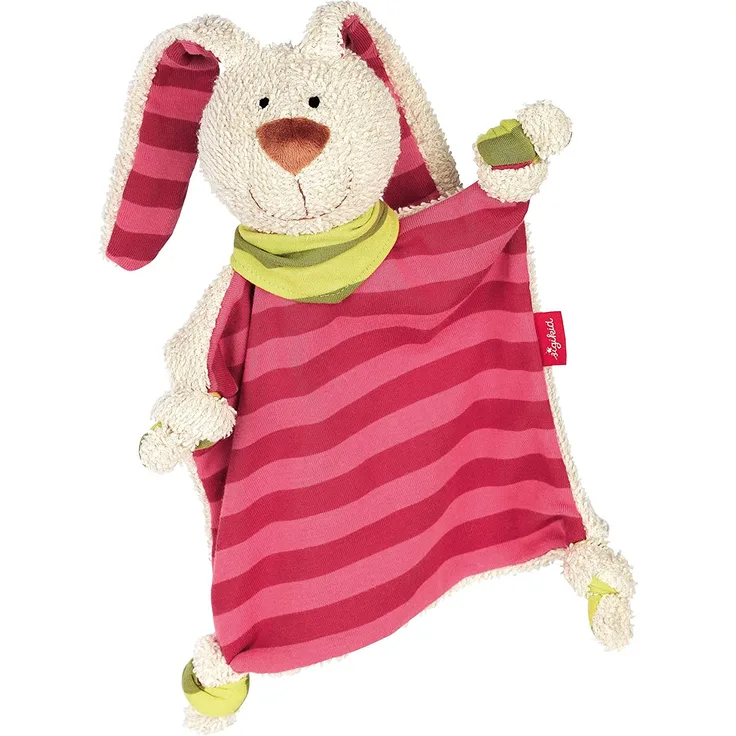 sigikid, Mädchen, Schnuffeltuch Hase, Rosa/Pink, 40594