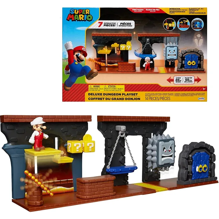 Jakks Super Mario 2. 5 Inch Deluxe Dungeon Playset