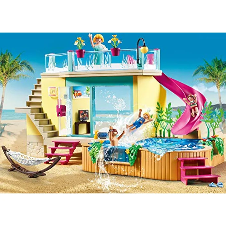 PLAYMOBIL 70435 - Family Fun Bungalow mit Pool – Bild 2